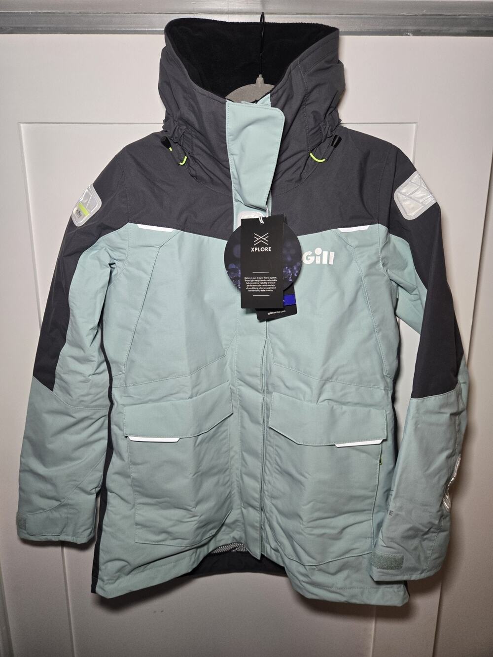 GILL Women's OS2 Egg Shell Blue Offshore Jacket (OS25JW EggShel) Size US 8 Mediu